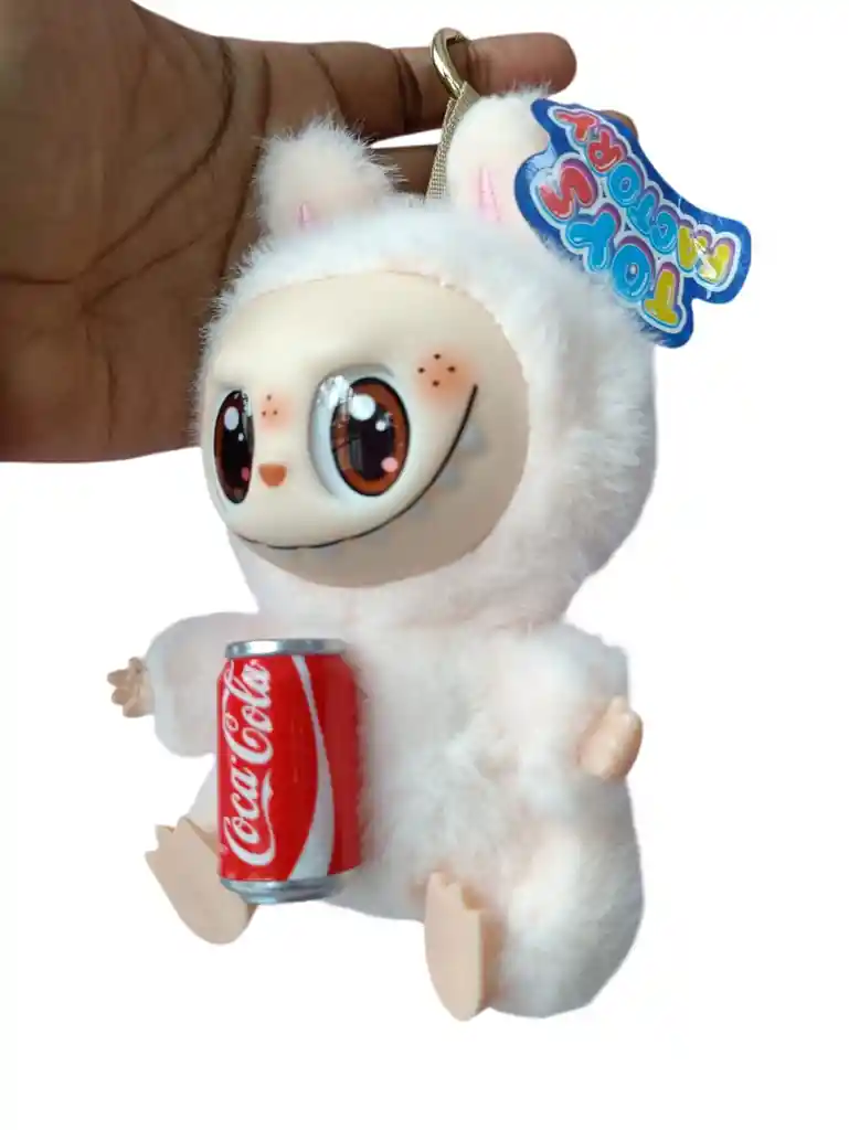 Llavero Peluche Labubu Rosa Coca-cola