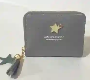 Cartera Coquette Estrellas Gris Ref 4