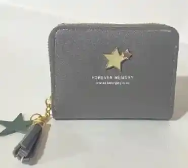 Cartera Coquette Estrellas Gris Ref 4