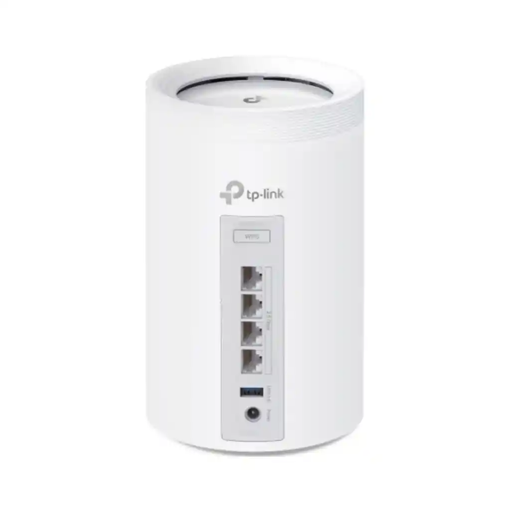 Router Tp-link Sistema Mesh Deco 1 Nodo Be11000 Wi-fi 7 Triple Banda Color Blanco