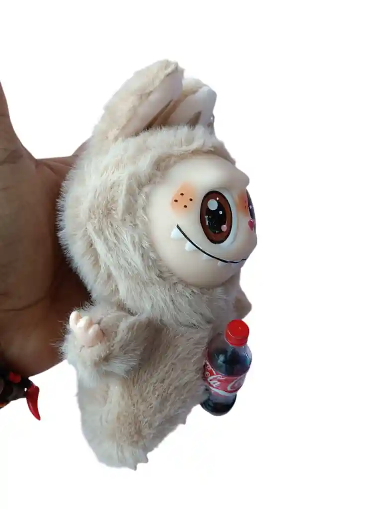 Llavero Peluche Labubu Marrón Coca-cola Botella