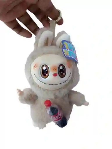 Llavero Peluche Labubu Marrón Coca-cola Botella