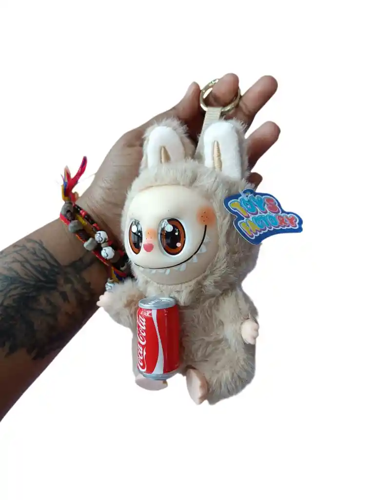 Llavero Peluche Labubu Marrón Coca-cola Lata