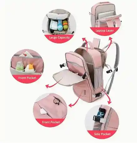 Maleta De Viaje Grande Elegante Gobag Rosa