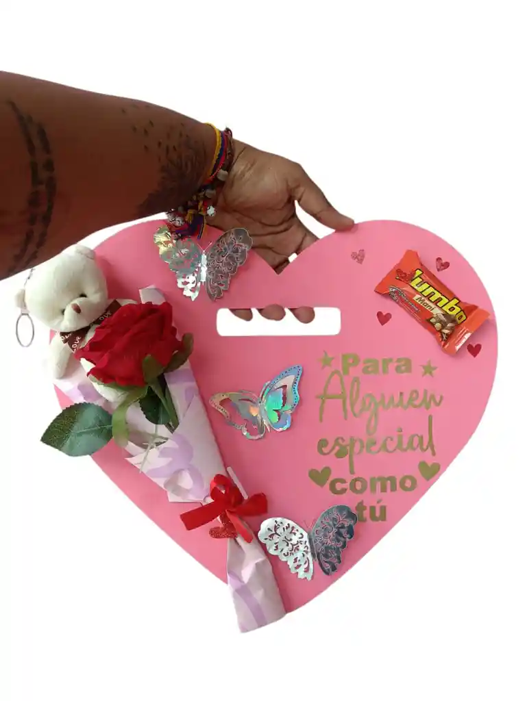 Pizarra Corazón Rosada Alguien Especial