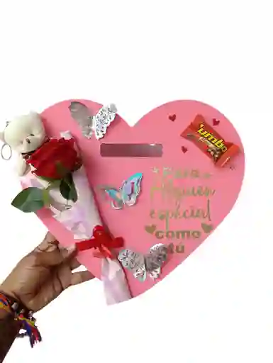 Pizarra Corazón Rosada Alguien Especial