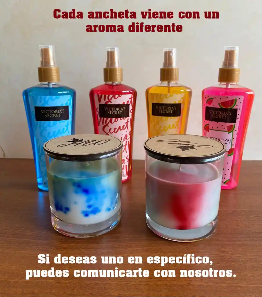 Ancheta De Regalo Con Vela Aromatica, Crema Y Splash