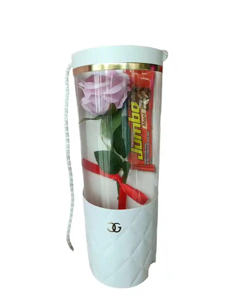 Bolsa Blanca Regalo Luxury Rosa