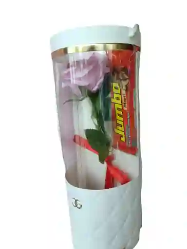 Bolsa Blanca Regalo Luxury Rosa