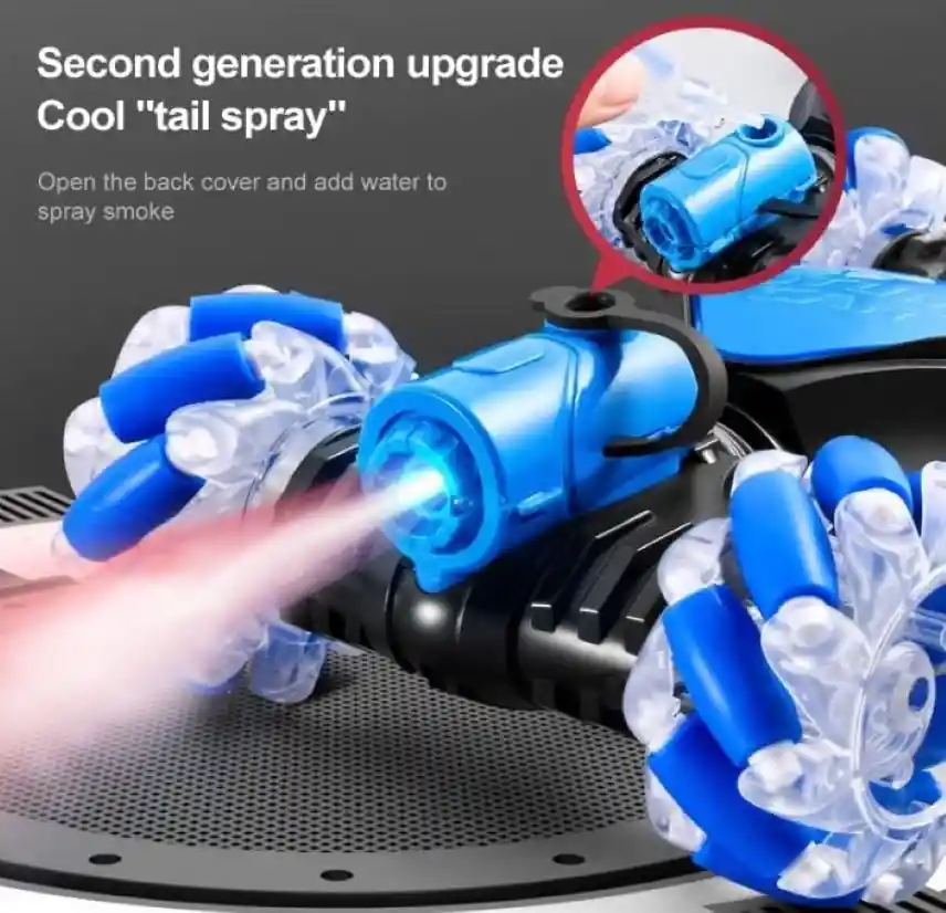 Carro Giro Acrobatico A Control Remoto Con Humo