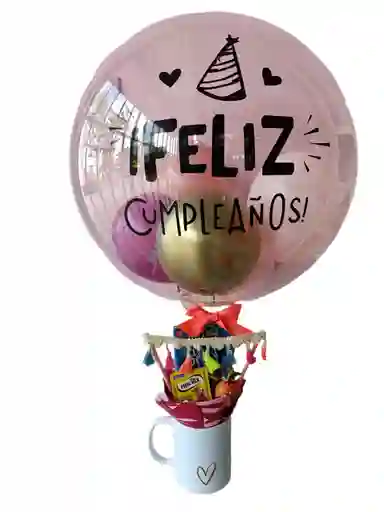 Ancheta Regalo Cumpleaños Vaso Corazón