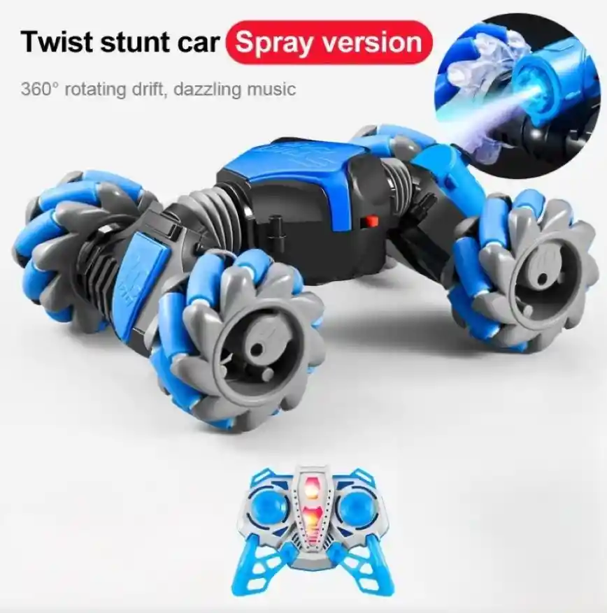 Carro Giro Acrobatico A Control Remoto Con Humo