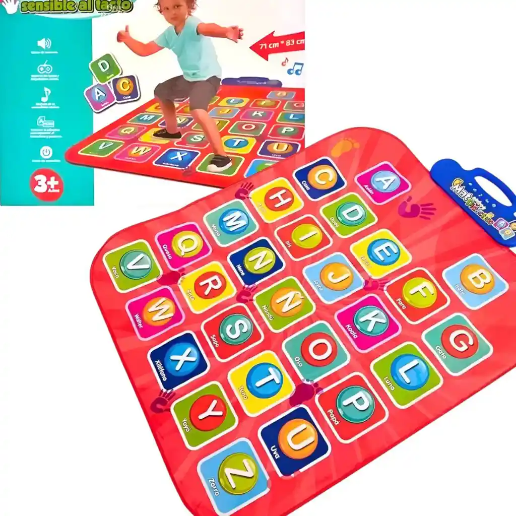 Tapete Abc Mágico Niño Didáctico Manta Abecedario Interactivo