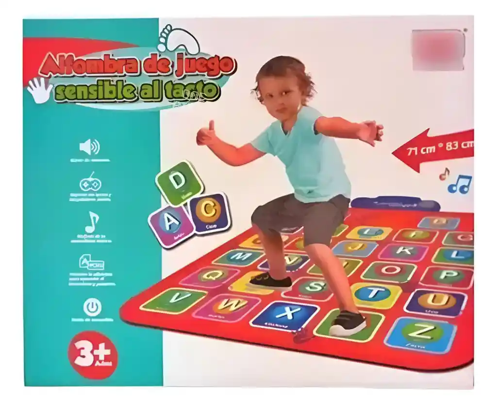 Tapete Abc Mágico Niño Didáctico Manta Abecedario Interactivo
