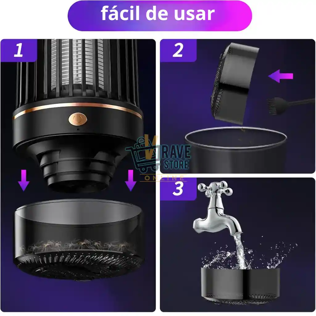 Lampara Mata Mosquitos Moscos Y Zancudos Recargable