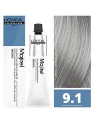 Tinte Majirel Loreal 9.1 Rubio Muy Claro Ceniza 60ml