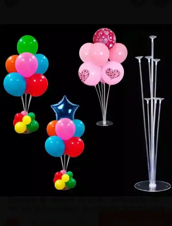 Base De Globos Por 7 Puestos