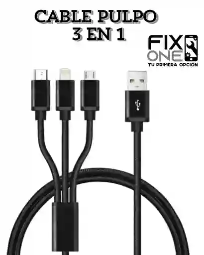 Cable Pulpo 3en1