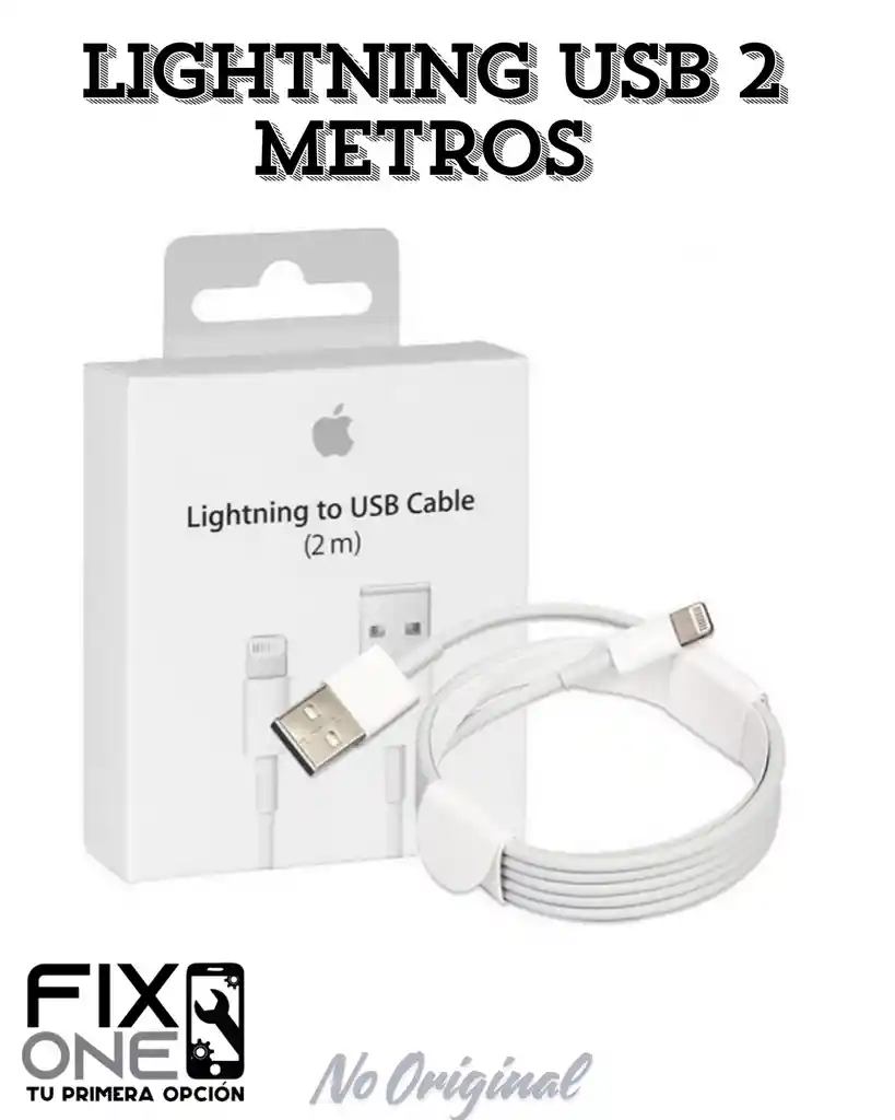 Lightning Usb 2 Metros *cable Tipo Original*