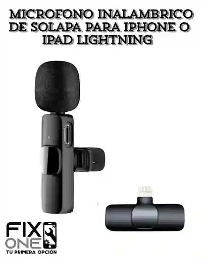 Microfono Inalambrico De Solapa Para Iphone O Ipad Lightning