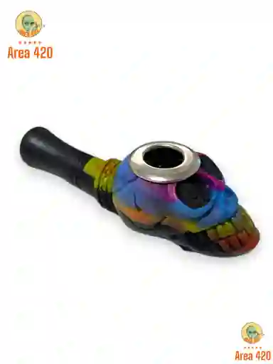 Skull Pipe Vibrante – Dale Color A Tu Smoke