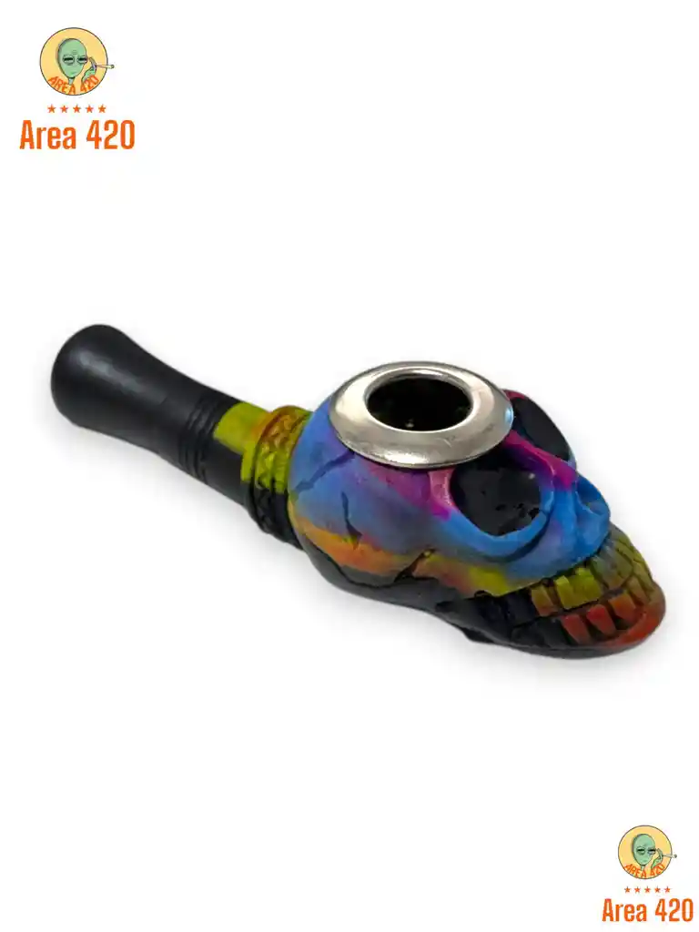 Skull Pipe Vibrante – Dale Color A Tu Smoke