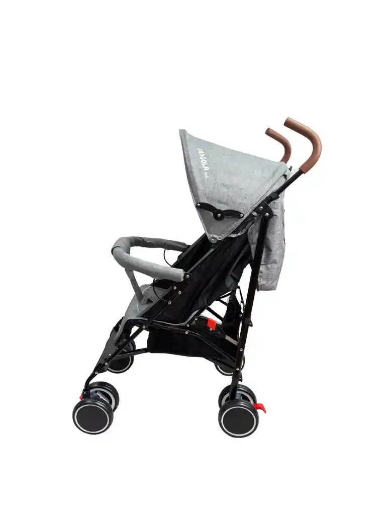 Coche Paseador Bebe Tipo Sombrilla Reclinable Premium Gris