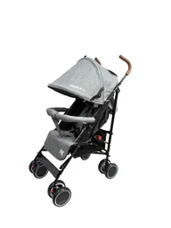 Coche Paseador Bebe Tipo Sombrilla Reclinable Premium Gris
