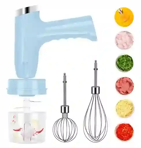 Mini Batidora Picador Eléctrico 2 En 1 Recargable