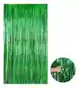 Cortina Metalizada De Fiesta Verde