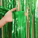 Cortina Metalizada De Fiesta Verde