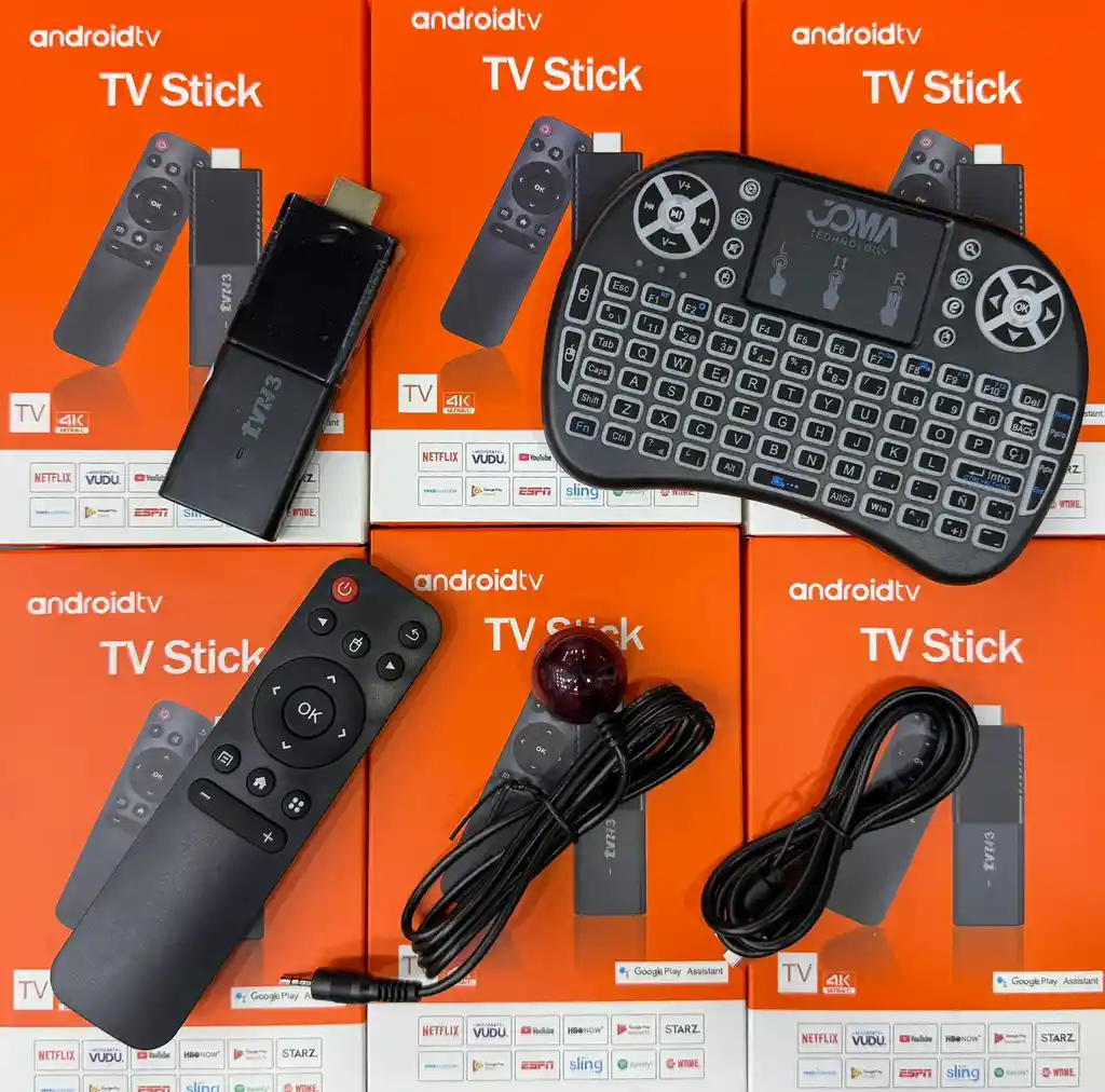 Tv Stick & Teclado Retro Iluminado