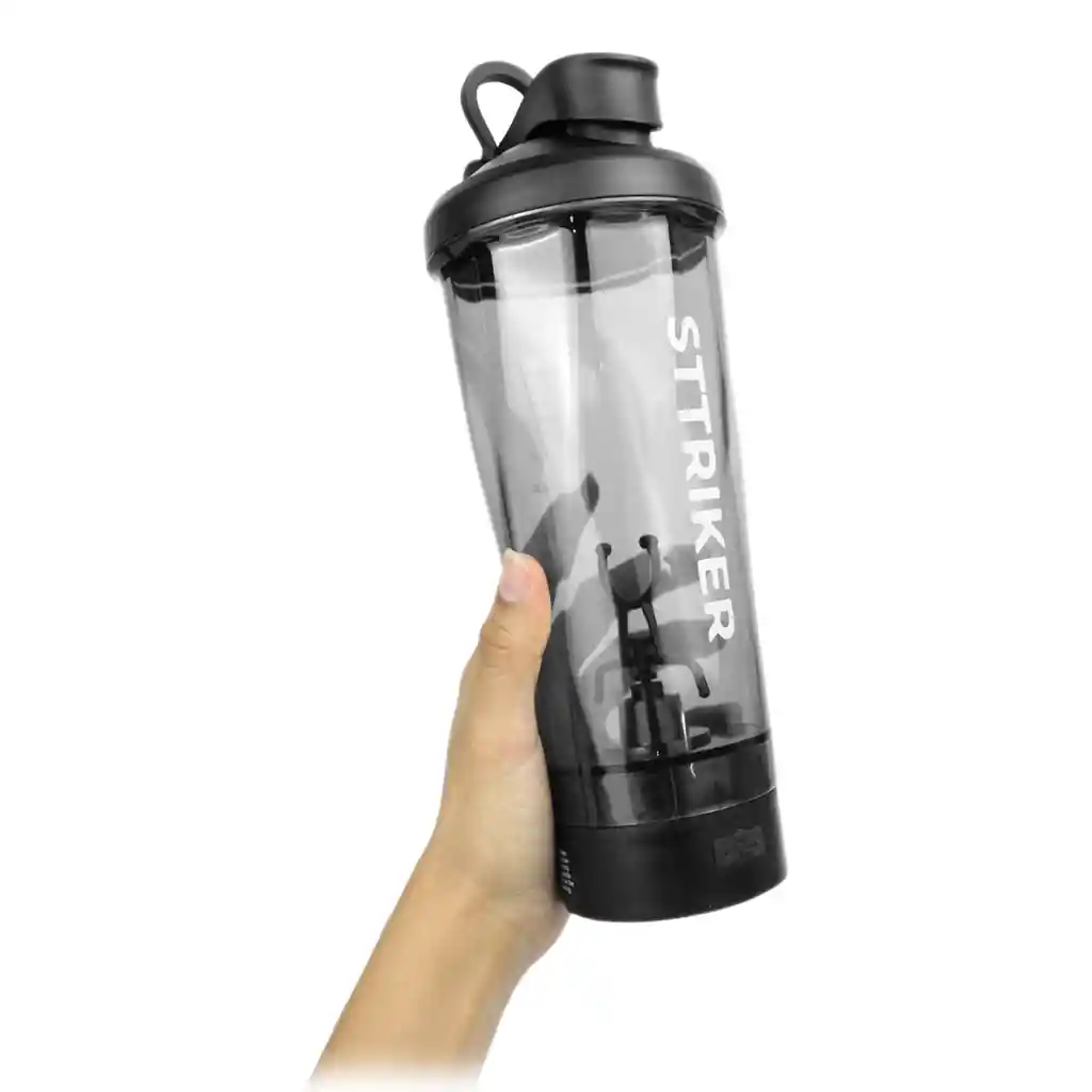 Termo Shaker Eléctrico Botella 700ml Led Recargable Usb