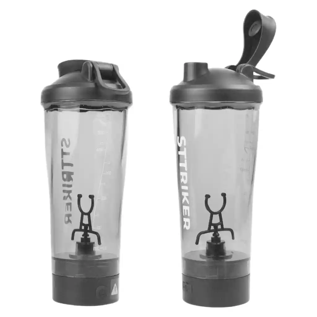 Termo Shaker Eléctrico Botella 700ml Led Recargable Usb