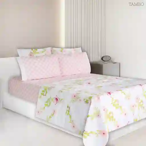 Juego De Sabana Semidoble Estampada Tambo