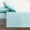 Juego De Sabana King Unicolor Verde Jade