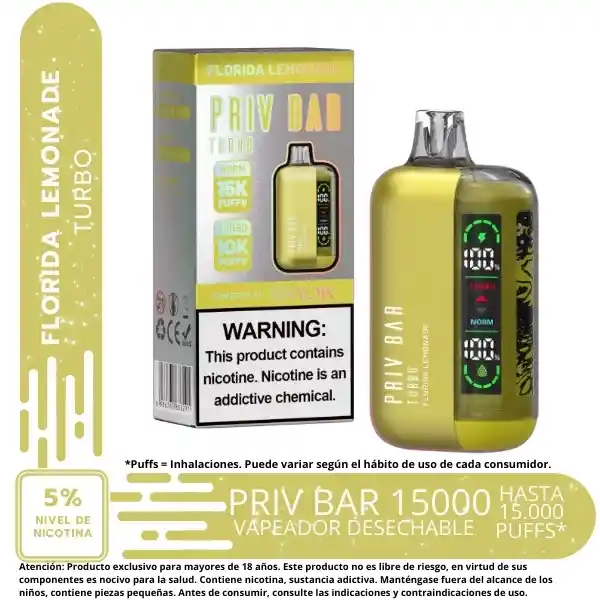Vape Priv Bar Florida Lemonade