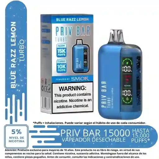 Vape Priv Bar Blue Razz Lemon
