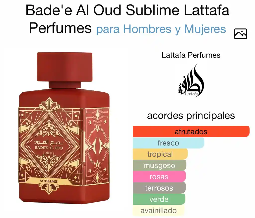 Perfume Lattafa Sublime Unisex