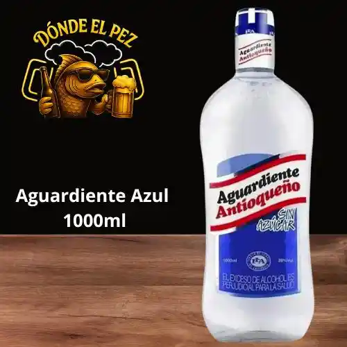 Antioqueño Azul Litro Vidrio