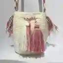 Mochila Wayuu Pequeña Lisa Con Asa Tejida ✨