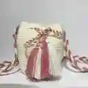 Mochila Wayuu Pequeña Lisa Con Asa Tejida ✨