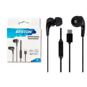 Audífonos Auriculares Beston Tipo C Bst-w128 Blanco O Negro