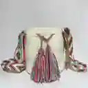 Mochila Wayuu Pequeña Lisa Con Asa Tejida ✨
