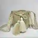 Mochila Wayuu Pequeña Lisa Con Asa Tejida ✨