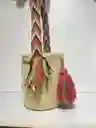 Mochila Wayuu Pequeña Lisa Con Asa Tejida ✨