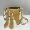 Mochila Wayuu Pequeña Lisa Con Asa Tejida ✨
