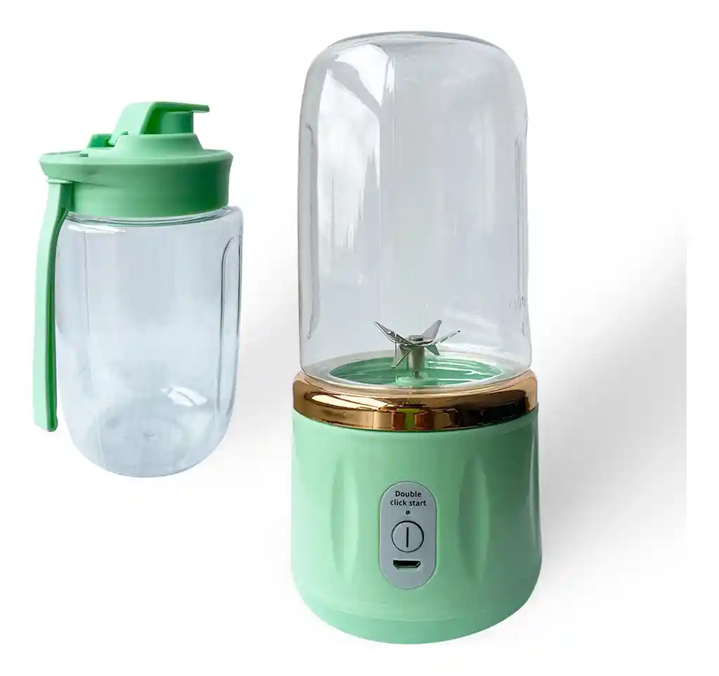 Licuadora Portátil 2 En 1, Licuadora Personal Con Vaso Portable