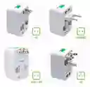 Cargador Europeo Universal Con Puertos Usb Y Tipo-c