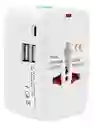 Cargador Europeo Universal Con Puertos Usb Y Tipo-c